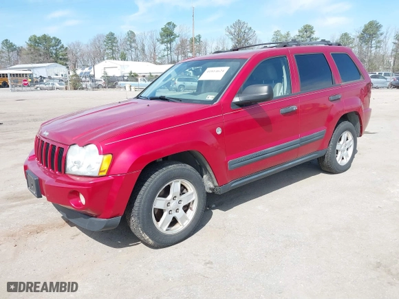 2005 Jeep Grand Cherokee Laredo with VIN 1J8HR48N55C556383, listed as a IAAI auction lot 41814624 with 189,102 mi miles. Bid and sale history available at carsss.com. Image 2.