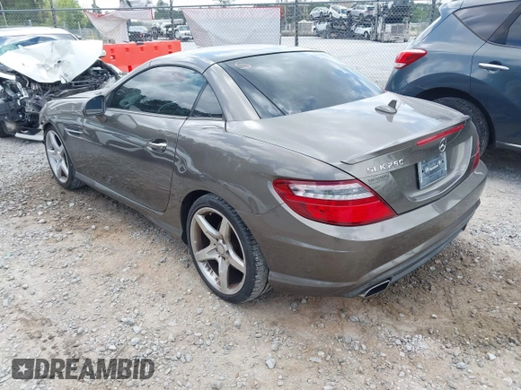 2015 Mercedes-Benz SLK 250 with VIN WDDPK4HA5FF110938, listed as a IAAI auction lot 42098160 with 46,779 mi miles and . Bid and sale history available at DreamBid. Image 3.