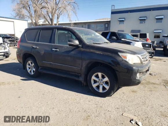 2013 Lexus GX 460 with VIN JTJBM7FX6D5055679, listed as a Copart auction lot 42048255 with 110,491 mi miles and Salvage title. Bid and sale history available at DreamBid. Image 4.