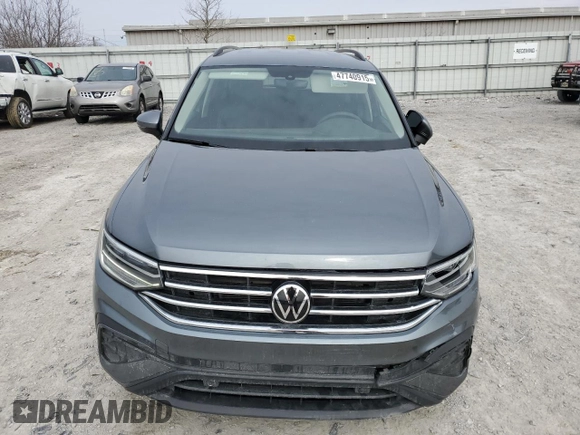 2023 Volkswagen Tiguan S with VIN 3VVRB7AX1PM046760, listed as a Copart auction lot 47740915 with 48,541 mi miles and Clean title. Bid and sale history available at DreamBid. Image 5.
