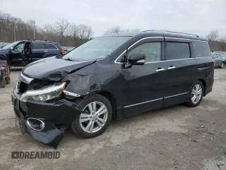 2011 Nissan Quest SL z VIN JN8AE2KPXB9011893, wystawiony jako Copart lot #52319965 z przebiegiem 116 758 mil mil oraz Szkody całkowita. Historia ofert i sprzedaży dostępna na DreamBid. Obrazek 1.