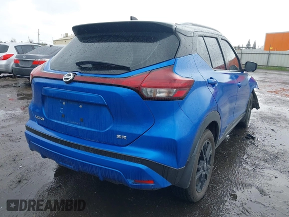2021 Nissan Kicks SR with VIN 3N1CP5DV9ML562566, listed as a IAAI auction lot 41795765 with 68,455 mi miles and . Bid and sale history available at carsss.com. Image 4.