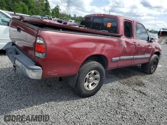2002 Toyota Tundra SR5 with VIN 5TBRN34122S247087, listed as a Copart auction lot 53264195 with Not Provided miles and Salvage Title. Bid and sale history available at DreamBid. Image 3.