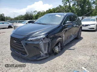 2024 Lexus NX 350h Premium z VIN JTJGKCEZ9R5021301, wystawiony jako Copart lot #64402715 z przebiegiem 7 348 mil mil oraz Szkoda całkowita • Salvage title. Historia ofert i sprzedaży dostępna na DreamBid. Obrazek 1.