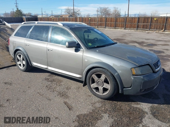 2004 Audi allroad A6 V8 with VIN WA1YL54B24N092668, listed as a IAAI auction lot 41412440 with 146,523 mi miles and . Bid and sale history available at DreamBid. Image 1.