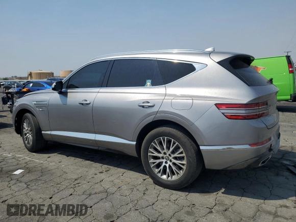2021 Genesis GV80 with VIN KMUHB4SB5MU040802, listed as a Copart auction lot 71497074 with 45,321 mi miles and Salvage title. Bid and sale history available at DreamBid. Image 2.