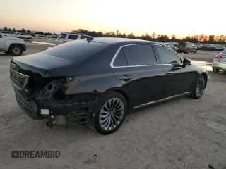 2018 Genesis G90 3.3T Premium with VIN KMHG34JA7JU039128, listed as a Copart auction lot 80633884 with 64,753 mi miles and Salvage Title. Bid and sale history available at carsss.com. Image 3.