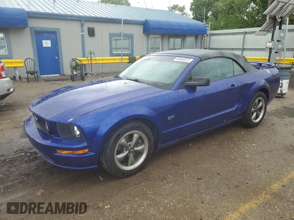 2005 Ford Mustang GT Deluxe with VIN 1ZVHT85H055196732, listed as a Copart auction lot 55848375 with 148,083 mi miles and Salvage Title. Bid and sale history available at DreamBid. Image 1.