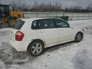 2007 Kia Spectra with VIN KNAFE162475006498, listed as a Copart auction lot 42902375 with 122,865 mi miles and Salvage Title. Bid and sale history available at carsss.com. Image 3.