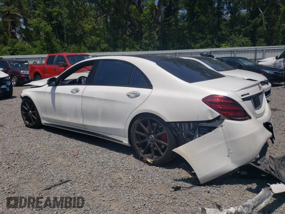 2018 Mercedes-Benz S 63 AMG with VIN WDDUG8JB6JA343764, listed as a Copart auction lot 53315764 with Not Provided miles and Salvage Title. Bid and sale history available at DreamBid. Image 2.