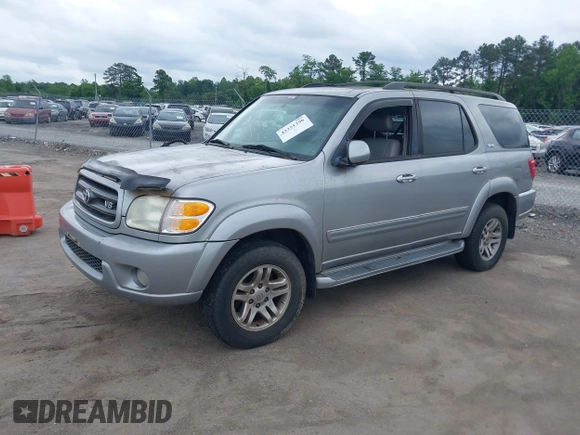 2003 Toyota Sequoia SR5 with VIN 5TDBT44A93S170594, listed as a IAAI auction lot 42251396 with 218,620 mi miles and . Bid and sale history available at DreamBid. Image 2.