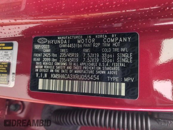 2024 Hyundai Kona N Line z VIN KM8HACA3XRU055454, wystawiony jako Copart lot #51841935 z przebiegiem 22 371 mil mil oraz Szkoda całkowita • Salvage title. Historia ofert i sprzedaży dostępna na DreamBid. Obrazek 13.