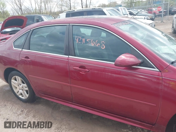 2010 Chevrolet Impala LT with VIN 2G1WB5EK1A1234447, listed as a IAAI auction lot 42115668 with 124,834 mi miles and . Bid and sale history available at DreamBid. Image 13.