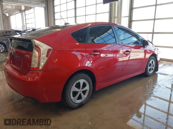 2013 Toyota Prius One with VIN JTDKN3DU6D5590982, listed as a IAAI auction lot 41609675 with Not Provided miles. Bid and sale history available at carsss.com. Image 4.