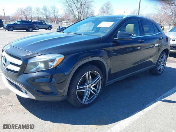 2016 Mercedes-Benz GLA with VIN WDCTG4GB7GJ253726, listed as a IAAI auction lot 41866047 with 155,868 mi miles. Bid and sale history available at carsss.com. Image 2.