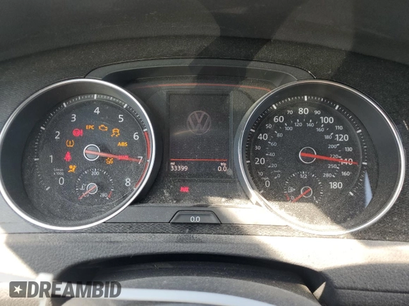 2017 Volkswagen GTI S с VIN 3VW547AU9HM012934, выставлен на аукционе Copart как лот 56158655 с пробегом 33 399 миль миль и Чистый • Clean title. История ставок и продаж доступна на DreamBid. Изображение 9.