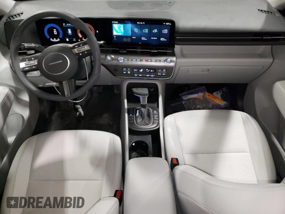 2025 Hyundai Kona SEL with VIN KM8HBCAB7SU276357, listed as a Copart auction lot 53148795 with 418 mi miles and Salvage Title. Bid and sale history available at carsss.com. Image 8.