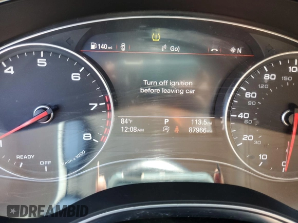 2017 Audi A6 Premium with VIN WAUC8AFC8HN041260, listed as a Copart auction lot 40039903 with 87,966 mi miles. Bid and sale history available at carsss.com. Image 9.