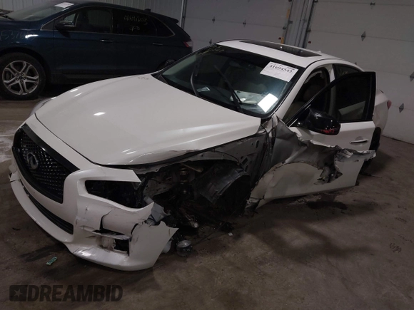 2017 Infiniti Q50 2.0t with VIN JN1CV7AR3HM681900, listed as a IAAI auction lot 41694543 with 158,028 mi miles. Bid and sale history available at carsss.com. Image 17.