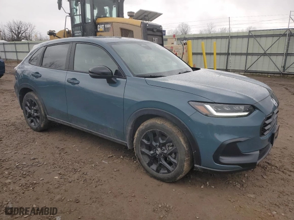 2024 Honda HR-V Sport with VIN 3CZRZ2H56RM766957, listed as a Copart auction lot 50312935 with 3,977 mi miles and Salvage Title. Bid and sale history available at carsss.com. Image 4.