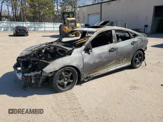 2017 Honda Civic Sedan Si with VIN 2HGFC1E50HH700573, listed as a Copart auction lot 42122985 with 0 mi miles and Salvage Title. Bid and sale history available at carsss.com. Image 1.