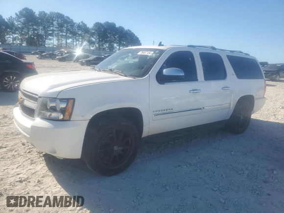 2014 Chevrolet Suburban LTZ with VIN 1GNSCKE02ER105377, listed as a Copart auction lot 76697154 with 229,461 mi miles and Salvage title. Bid and sale history available at DreamBid. Image 1.