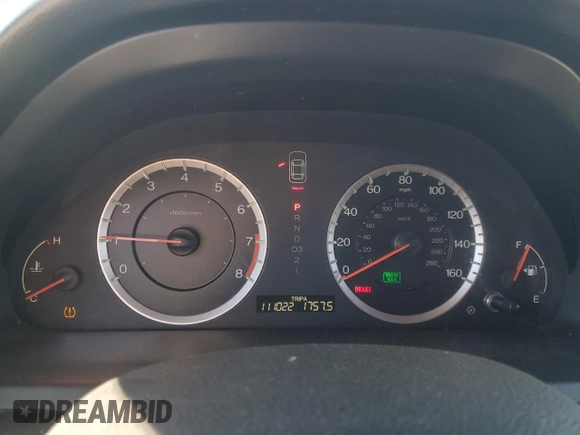 2011 Honda Accord EX-L with VIN 1HGCP3F80BA012686, listed as a Copart auction lot 46676035 with 111,022 mi miles and Salvage title. Bid and sale history available at DreamBid. Image 9.