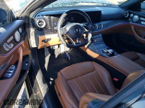 2018 Mercedes-Benz E 400 with VIN WDD1J6GB5JF025833, listed as a Copart auction lot 46628973 with 50,562 mi miles and . Bid and sale history available at DreamBid. Image 8.