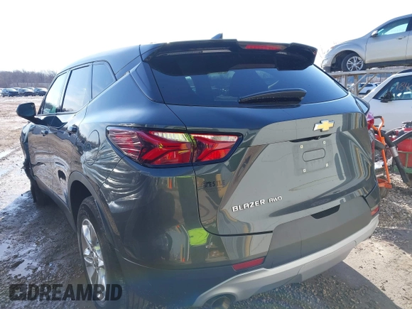 2020 Chevrolet Blazer LT with VIN 3GNKBHRS7LS604865, listed as a IAAI auction lot 41734775 with 48,808 mi miles and . Bid and sale history available at DreamBid. Image 3.