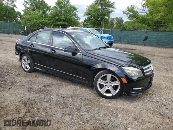 2011 Mercedes-Benz C 300 Sport with VIN WDDGF8BB0BR137356, listed as a Copart auction lot 55791515 with 200,119 mi miles and Salvage title. Bid and sale history available at DreamBid. Image 4.