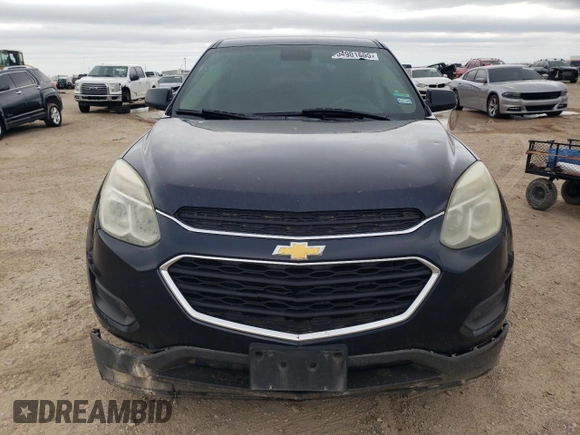 2017 Chevrolet Equinox LS with VIN 2GNALBEK6H1562445, listed as a Copart auction lot 54901655 with 112,638 mi miles and Salvage Title. Bid and sale history available at carsss.com. Image 5.