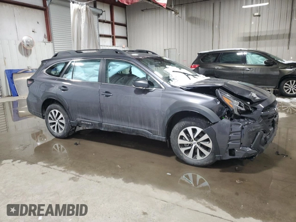 2025 Subaru Outback with VIN 4S4BTAAC6S3176711, listed as a Copart auction lot 46153215 with 0 mi miles and Salvage Title. Bid and sale history available at carsss.com. Image 4.