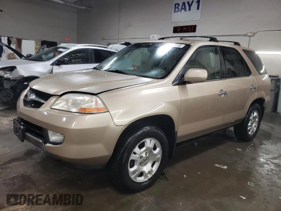 2001 Acura MDX with VIN 2HNYD18271H501199, listed as a Copart auction lot 41967115 with 160,999 mi miles and Salvage Title. Bid and sale history available at carsss.com. Image 1.