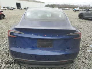2024 Tesla Model 3 with VIN 5YJ3E1EAXRF829940, listed as a Copart auction lot 47689675 with 7,992 mi miles and Salvage Title. Bid and sale history available at carsss.com. Image 6.