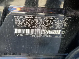 2021 Lexus IS 350 F Sport with VIN JTHGZ1B22M5038927, listed as a Copart auction lot 80977664 with 53,439 mi miles and Salvage title. Bid and sale history available at DreamBid. Image 12.