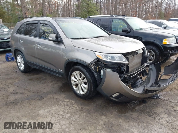 2014 Kia Sorento EX with VIN 5XYKUDA73EG468614, listed as a IAAI auction lot 41721133 with 114,297 mi miles. Bid and sale history available at carsss.com. Image 1.