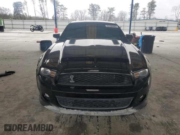 2010 Ford Mustang GT500 with VIN 1ZVBP8JS6A5114864, listed as a Copart auction lot 43198585 with 42,008 mi miles and Salvage title. Bid and sale history available at DreamBid. Image 5.