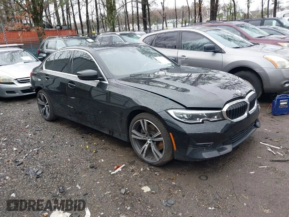 2021 BMW 3 Series 330i with VIN 3MW5R1J08M8B98335, listed as a IAAI auction lot 41741559 with 48,430 mi miles. Bid and sale history available at carsss.com. Image 1.