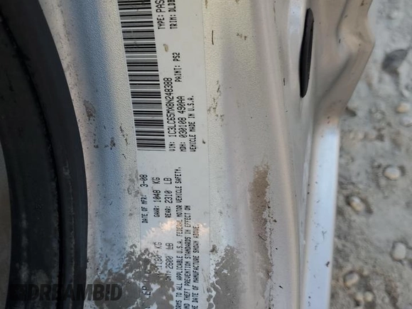 2008 Chrysler Sebring Limited z VIN 1C3LC65MX8N248388, wystawiony jako Copart lot #74854424 z przebiegiem Nie podano mil oraz Szkoda całkowita • Salvage title. Historia ofert i sprzedaży dostępna na DreamBid. Obrazek 13.