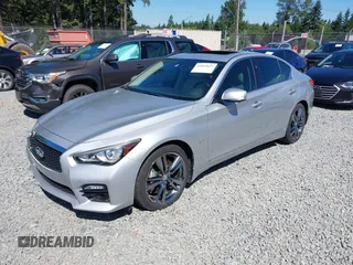 2017 Infiniti Q50 Premium with VIN JN1EV7AR8HM841827, listed as a IAAI auction lot 42663637 with 55,510 mi miles and . Bid and sale history available at DreamBid. Image 17.
