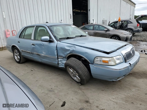 2010 Mercury Grand Marquis LS with VIN 2MEBM7FV1AX602156, listed as a Copart auction lot 71723204 with 0 mi miles and Salvage Title. Bid and sale history available at carsss.com. Image 4.