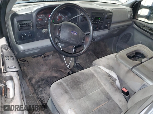 2007 Ford F-250 XL with VIN 1FTNF21587EA67193, listed as a Copart auction lot 86697654 with 196,359 mi miles and Salvage Title. Bid and sale history available at DreamBid. Image 8.