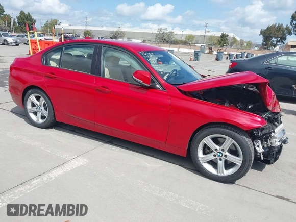 2014 BMW 3 Series 328i with VIN WBA3C1C51EK108296, listed as a IAAI auction lot 41925720 with 37,449 mi miles. Bid and sale history available at carsss.com. Image 1.