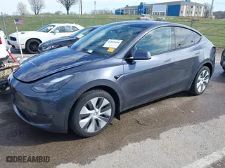 2023 Tesla Model Y Long Range with VIN 7SAYGDEE3PA204992, listed as a IAAI auction lot 41849104 with 22,490 mi miles. Bid and sale history available at carsss.com. Image 21.