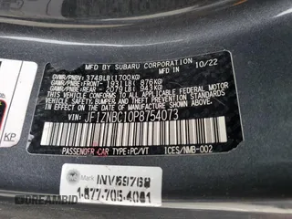 2023 Toyota GR86 with VIN JF1ZNBC10P8754073, listed as a Copart auction lot 89213785 with 35,597 mi miles and Salvage Title. Bid and sale history available at carsss.com. Image 12.