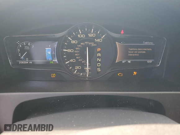 2015 Lincoln MKX with VIN 2LMDJ6JK5FBL21640, listed as a Copart auction lot 70017684 with 206,394 mi miles and Salvage Title. Bid and sale history available at DreamBid. Image 9.