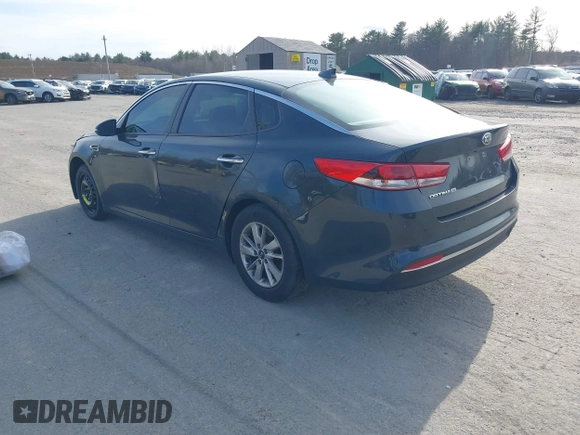 2016 Kia Optima LX with VIN KNAGT4L30G5081448, listed as a IAAI auction lot 41887881 with 95,214 mi miles. Bid and sale history available at carsss.com. Image 3.
