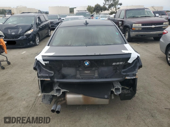 2016 BMW 2 Series 228i with VIN WBA1F9C57GV544925, listed as a Copart auction lot 44940625 with 54,982 mi miles and Salvage Title. Bid and sale history available at DreamBid. Image 6.