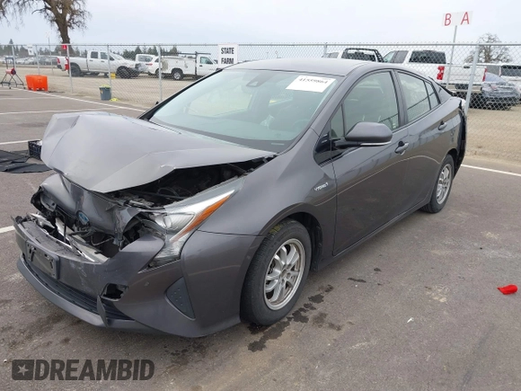 2018 Toyota Prius Two with VIN JTDKBRFU5J3595848, listed as a IAAI auction lot 41559864 with 190,346 mi miles and . Bid and sale history available at carsss.com. Image 2.