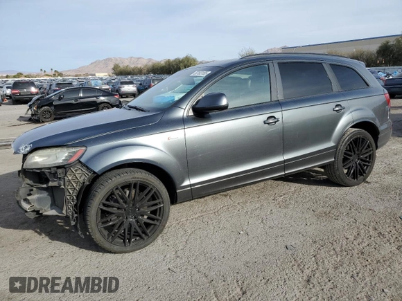2013 Audi Q7 S line Prestige с VIN WA1DGAFE6DD016556, выставлен на аукционе Copart как лот 50103185 с пробегом 123 963 миль миль и Списание • Salvage title. История ставок и продаж доступна на DreamBid. Изображение 1.